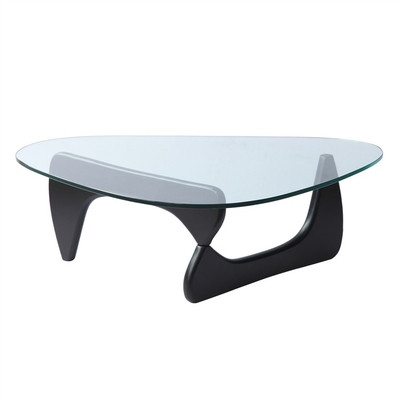 Tribeca Glass Triangle Contemporary Glass Coffee Tables For Home / Bar