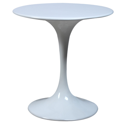 Full Fiberglass Contemporary Glass Coffee Tables , Classic Round Tulip Table