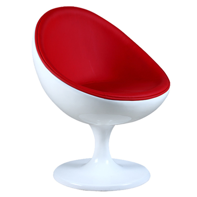 Modern Fiberglass Shell Moon Shape Bar Chair With Swivel Base  60*64*80cm
