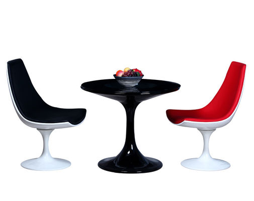 Reproduction Living Room Furniture Full Fiberglass Swivel Tulip Chairs 1 Year Warranty